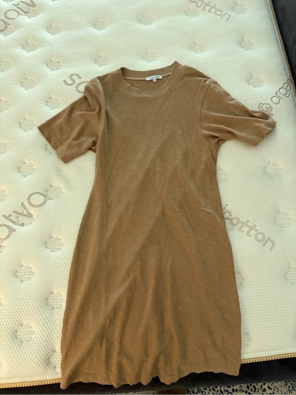 Cotton Citizen Brown Midi T-Shirt Dress